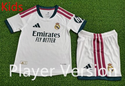 Player version 2026-2027 Real Madrid Home White Kids Soccer uniform