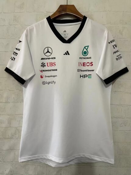 （S-5xl)2026-2027 F1 Mercedes White Racing Suit