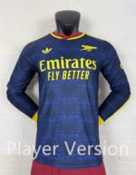 Player version 26-27 Arsenal Away Royal Blue Long-sleeved Soccer Jersey AAA