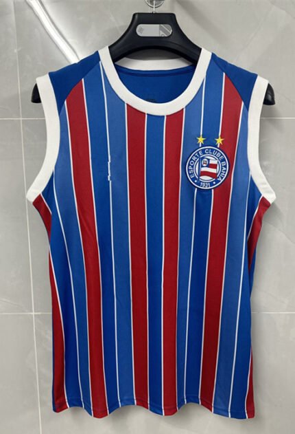 2026-2027 Bahia Away Red Blue Soccer Vest Jersey AAA