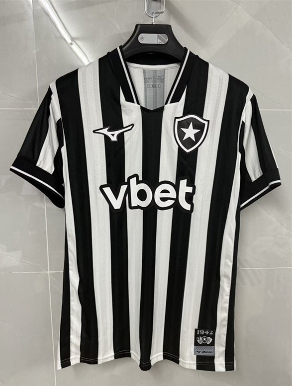 psc (1) 2026-27 Botafogo Home Black White Soccer Jersey AAA - Image 1