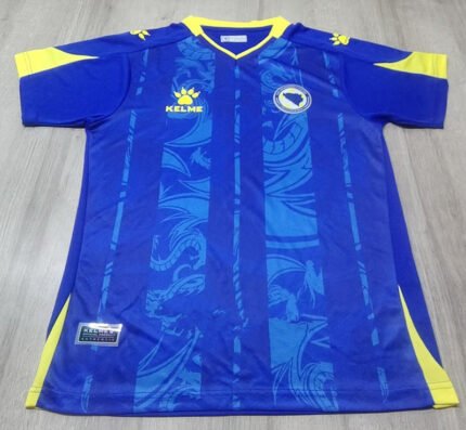 Retro version 2024-25 Bosnia Herzegovina Home Blue  Soccer Jersey AAA