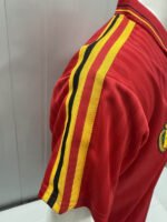 Retro version 1990 Belgium Home Red  Soccer Jersey AAA - Image 5