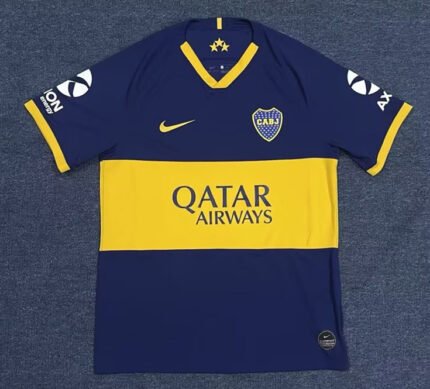 Retro Version 19-20 Boca Junior Home Blue Thailand  Soccer Jersey AAA
