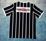 Retro Version 1982 Corinthians  Home Black White  Thailand  Soccer Jersey AAA - Image 2