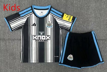 26-27 Newcastle United Home Black&White Stripes Kids/Youth Soccer Uniform