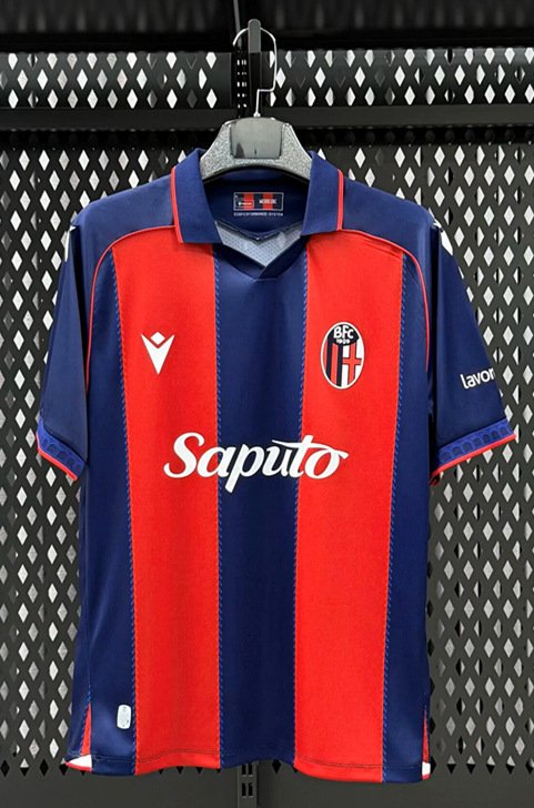 psc (2) (S-4XL)2026-2027 Bologna Home Blue Red Soccer Jersey AAA - Image 1