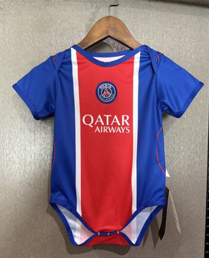 2026-2027 Paris  Home Red Blue Baby Soccer uniform