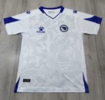 Retro version 2024-25 Bosnia Herzegovina Away White Soccer Jersey AAA