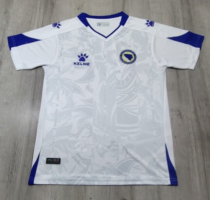 Retro version 2024-25 Bosnia Herzegovina Away White Soccer Jersey AAA
