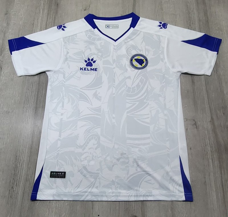 psc (2) Retro version 2024-25 Bosnia Herzegovina Away White Soccer Jersey AAA - Image 1