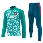 2026-27 Portugal  Green Soccer Tracksuit Uniform