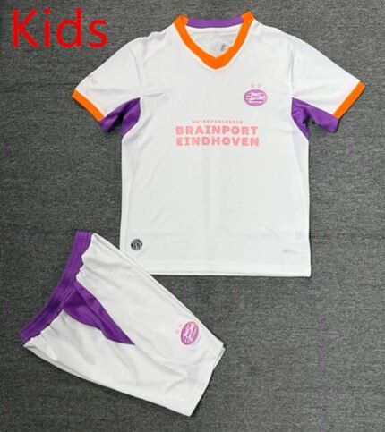 2026-2027 Eindhoven Away White kids/youth  Soccer uniform