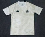 2026-27 Real Madrid Yellow White Soccer Training Jersey