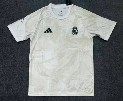 2026-27 Real Madrid Yellow White Soccer Training Jersey