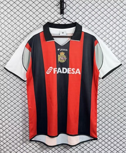 Retro Version 2001-2002 Deportivo La Coruña Away Black Red Thailand Soccer Jersey AAA