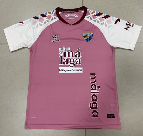 psc (2) 2026-27 Málaga Away Pink Soccer Jersey AAA - Image 1