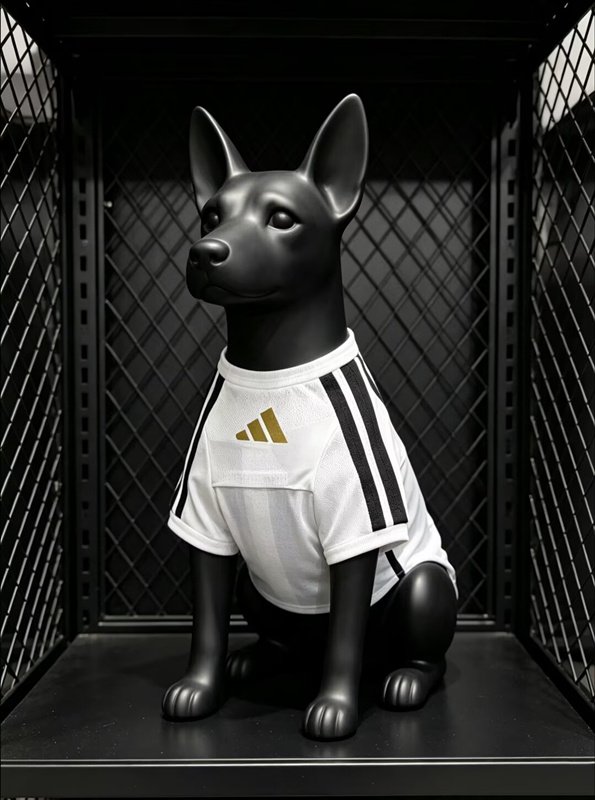 psc 2026-2027 Juventus Home Black White Pet Jersey - Image 1