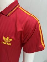 Retro version 1990 Belgium Home Red  Soccer Jersey AAA - Image 4