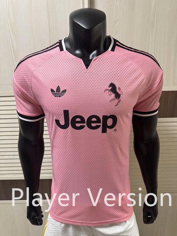 psc (4) Player version 2026-2027 Juventus Away Pink Soccer Jersey AAA - Image 1