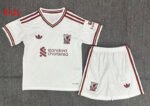 26-27 Liverpool Away White  Kids/Youth Soccer Uniform