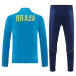 2026-27 Brazil Blue Soccer Tracksuit Uniform - Image 2