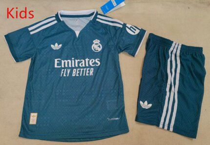 2026-27 Real Madrid Away Blue kids/youth Soccer uniform