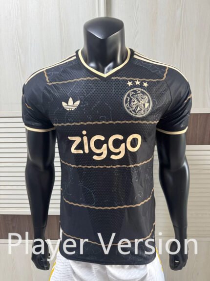 Player Version 26-27 Ajax Away Black  Soccer Jersey