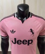 Player version 2026-2027 Juventus Away Pink Soccer Jersey AAA - Image 2