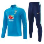 2026-27 Brazil Blue Soccer Tracksuit Uniform