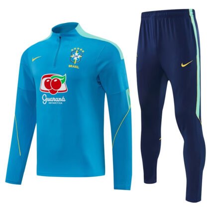 2026-27 Brazil Blue Soccer Tracksuit Uniform