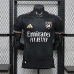 Player version 2026-27 Olympique lyonnais Third Away  Black Soccer Jersey AAA