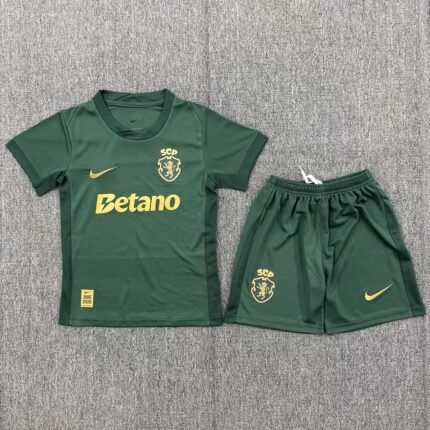 2026-2027 Sporting Lisbon 120th Anniversary Green  kids/youth  Soccer uniform