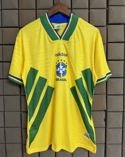 Retro version 1994 Brazil Home Yellow  Soccer Jersey AAA