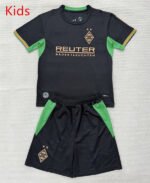 2026-2027 Mönchengladbach Away Black kids/youth  Soccer uniform