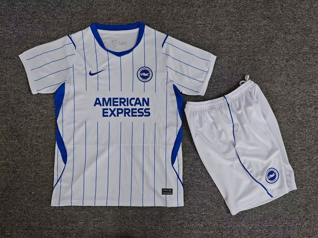 06f552b2 2026-2027 Brighton Away White kids/youth Soccer uniform - Image 1