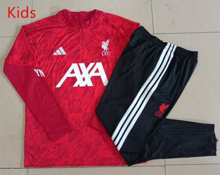 2026-27 Liverpool Red Soccer kids Tracksuit Uniform