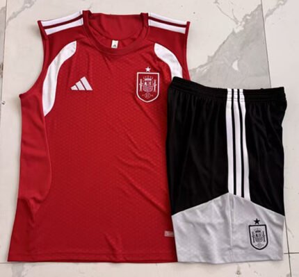 2026-27 Spain Red Vest Soccer Uniform