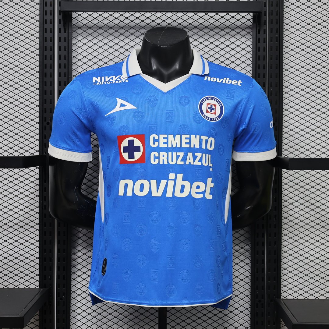 0c42c6c7 Player Version 2026-2027 Cruz Azul Home Blue Thailand Soccer Jersey AAA - Image 1