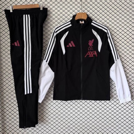 2026 Liverpool Black Windbreaker  Soccer Jacket uniform