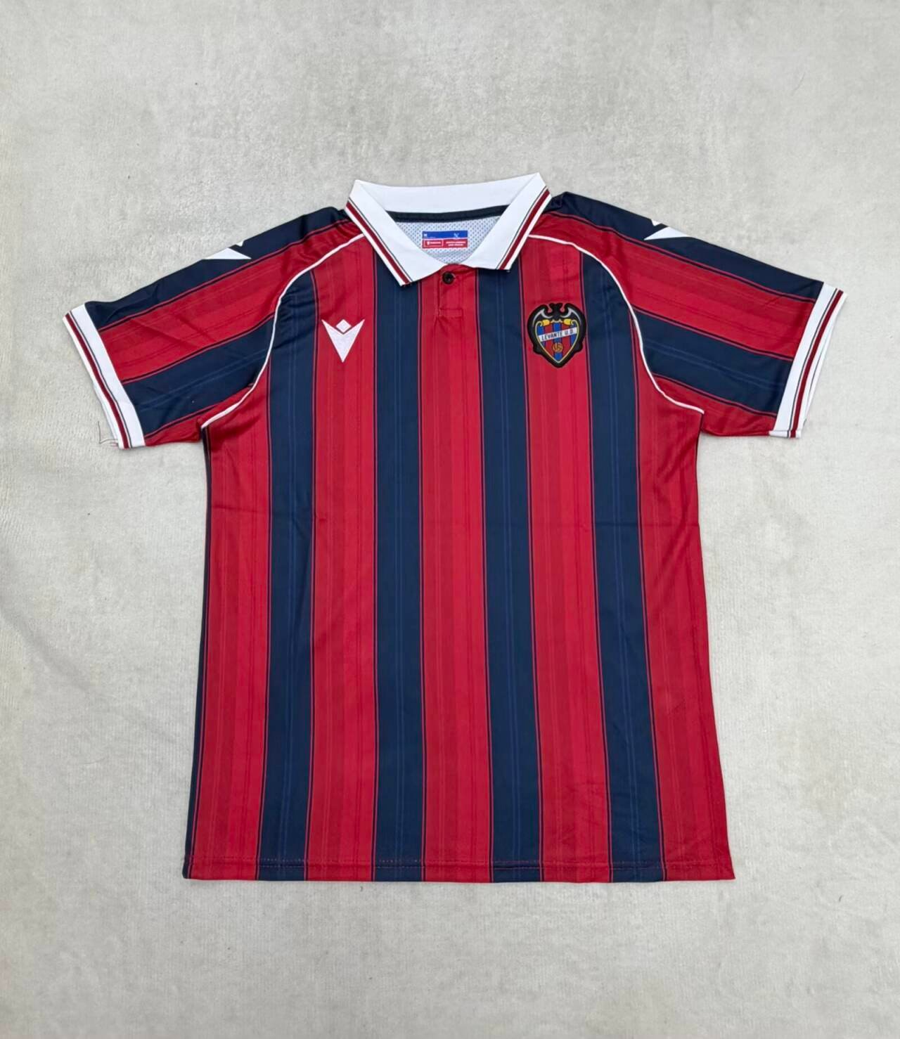 0d77323d 26-27 Levante Home Red Blue Thailand Soccer Jersey AAA - Image 1