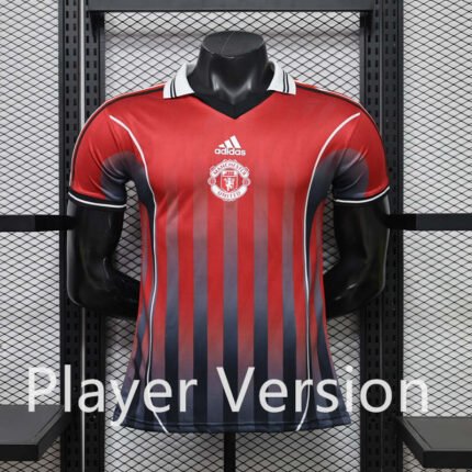 Player version 26-27 Manchester United Red Black Soccer Jersey AAA