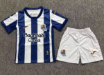 2026-27 Real Sociedad Home Blue White kids/youth Soccer uniform