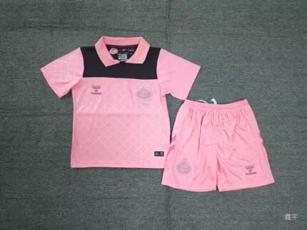 2026-2027 Sunderland  Away Pink kids/youth  Soccer uniform