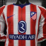 Player version 2026-2027 Atletico Madrid Home Red White  Long sleeves Soccer Jersey AAA - Image 3