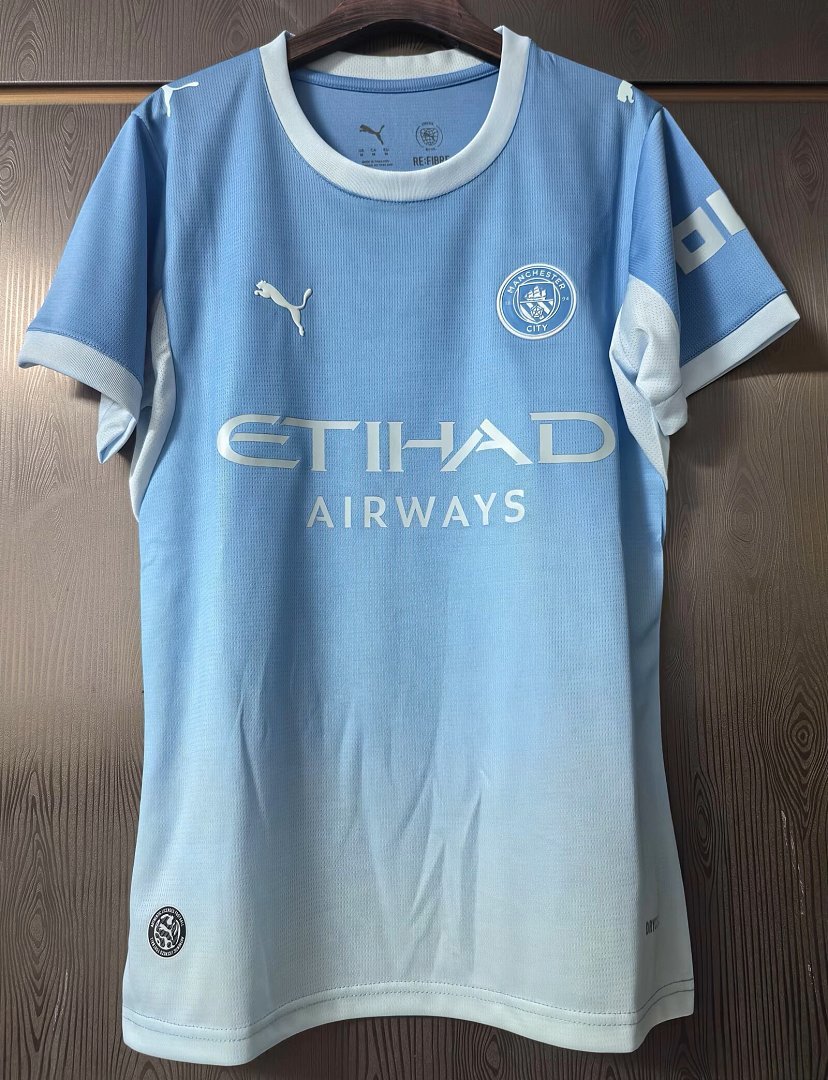 1c5ae18b 2026-27 Manchester City Home Blue Women Soccer Jersey AAA - Image 1