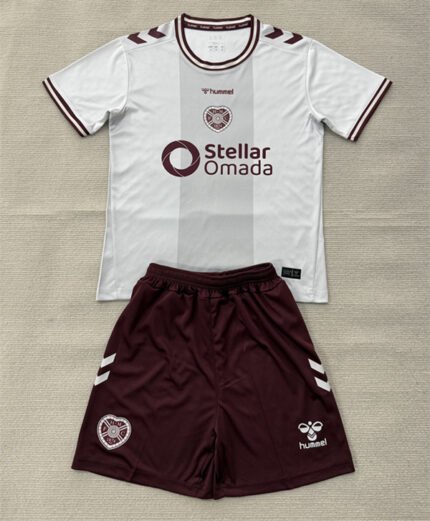 2026-27 Heart of Midlothian Away White Soccer Uniform