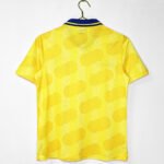 Retro version 1995 Colombia Home Yellow Soccer Jersey AAA - Image 5