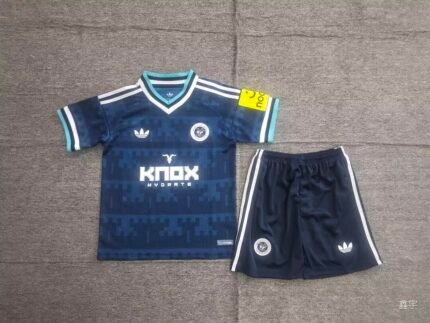 26-27 Newcastle United Away Blue Kids/Youth Soccer Uniform