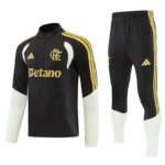 26-27 Flamengo Black Thailand Soccer Tracksuit Uniform